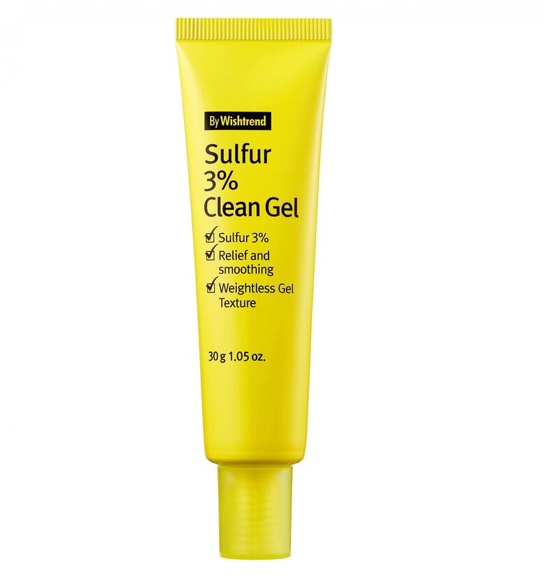 Gels pret pinnēm ar sēru lokālai lietošanai By Wishtrend Sulfur 3% Clean Gel
