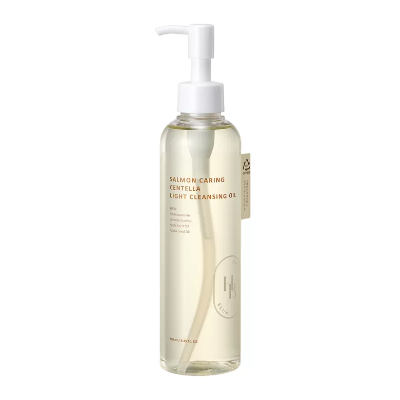 Maiga eļļa ādas attīrīšanai un atjaunošanai ar laša kaviāra ekstraktiem un PDRN HEVEBLUE Salmon Caring Centella Light Cleansing Oil