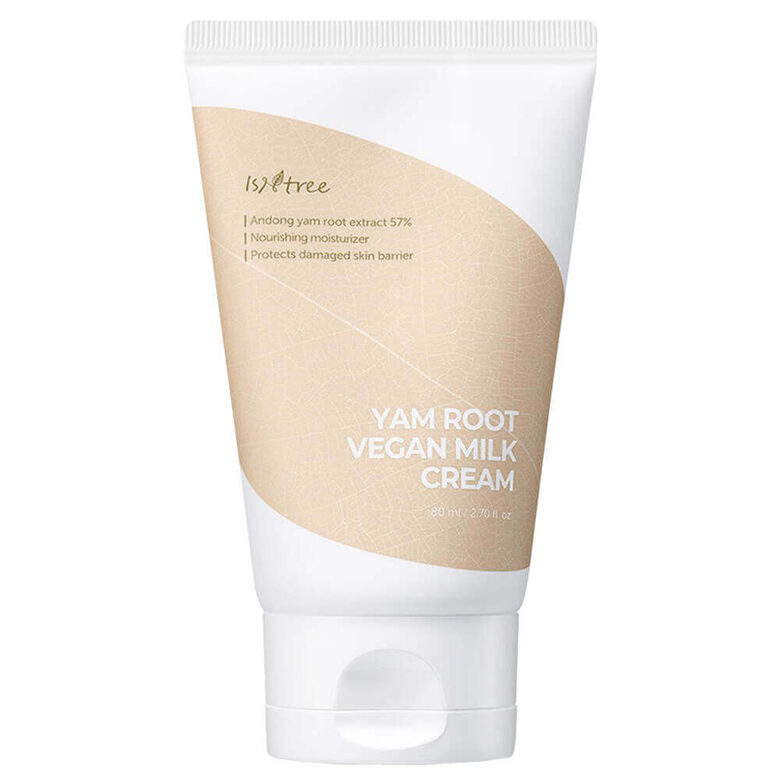 Barojošs aizsargkrēms ar jama sakni IsNtree Yam Root Vegan Milk Cream