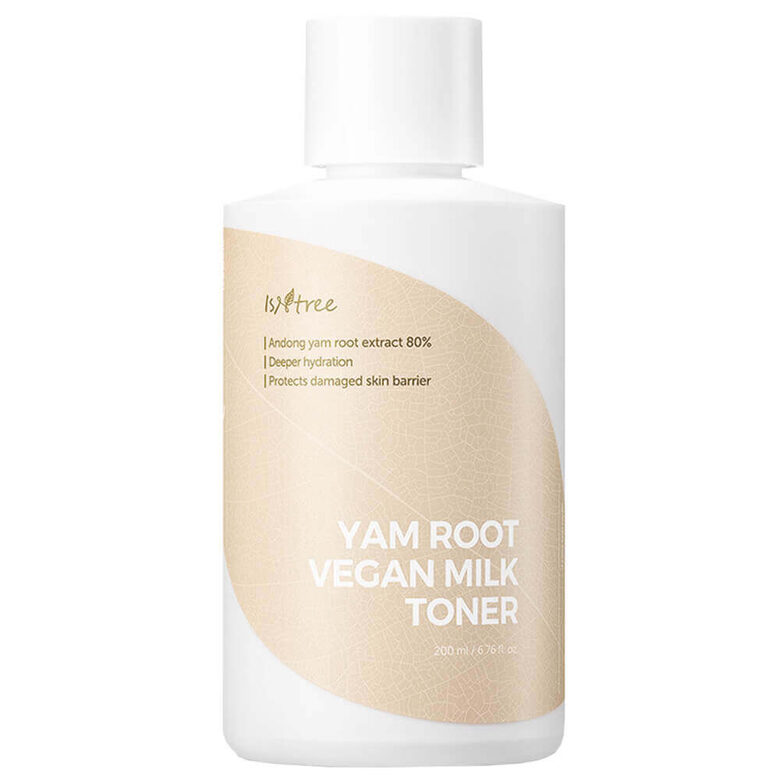 Barojošs piena toneris ar jama sakni IsNtree Yam Root Vegan Milk Toner