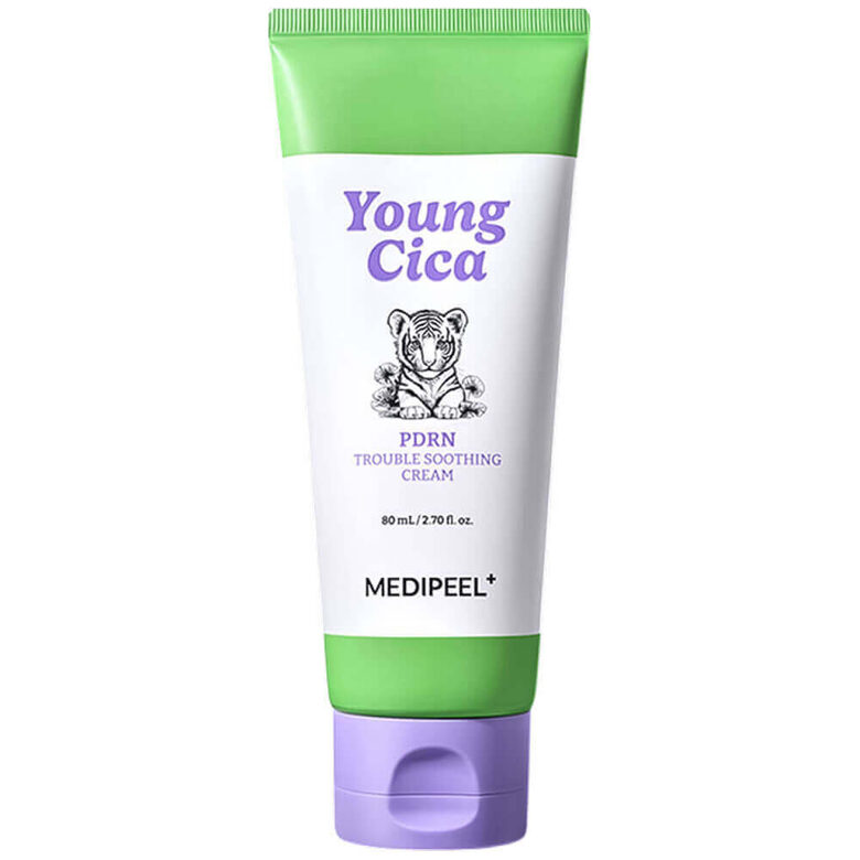 Nomierinošs krēms ar centellu un PDRN MEDIPEEL Young Cica PDRN Trouble Soothing Cream