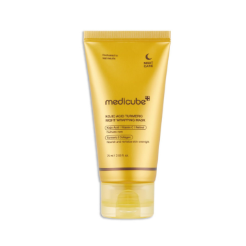 Ночная маска для сияния и ровного тона кожи Medicube Kojic Acid Turmeric Night Wrapping Mask