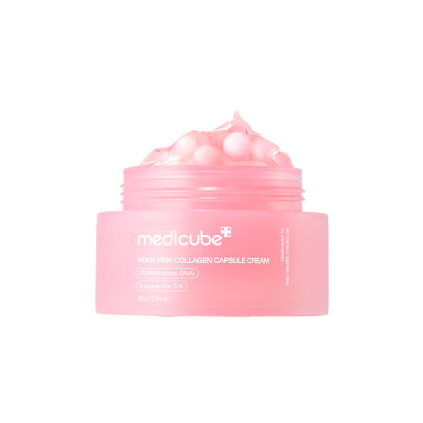 Kapsulas krēms ar PDRN un kolagēnu tvirtai un mirdzošai ādai Medicube PDRN Pink Collagen Capsule Cream