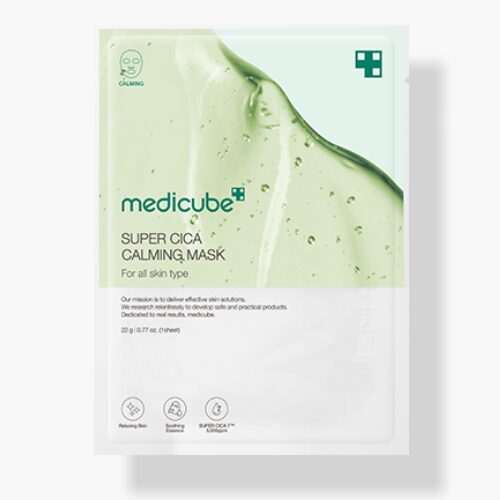 Успокаивающая маска с центеллой для чувствительной кожи Medicube Super Cica Calming Mask