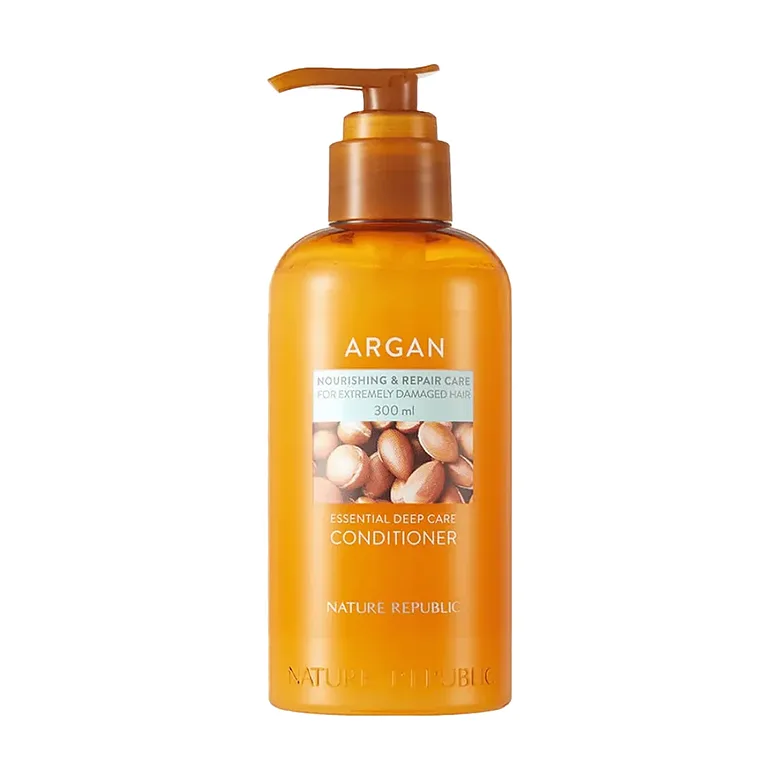 Atjaunojošs kondicionieris ar argāna eļļu sausiem un bojātiem matiem Nature Republic Argan Essential Moisture Repairing Conditioner