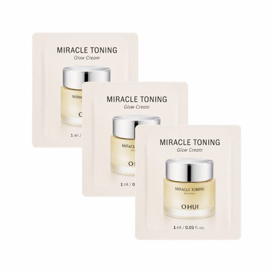Izgaismojošs krēms ar glutationu un C vitamīnu vienmērīgam ādas tonim un mirdzumam O HUI Miracle Toning Glow Cream