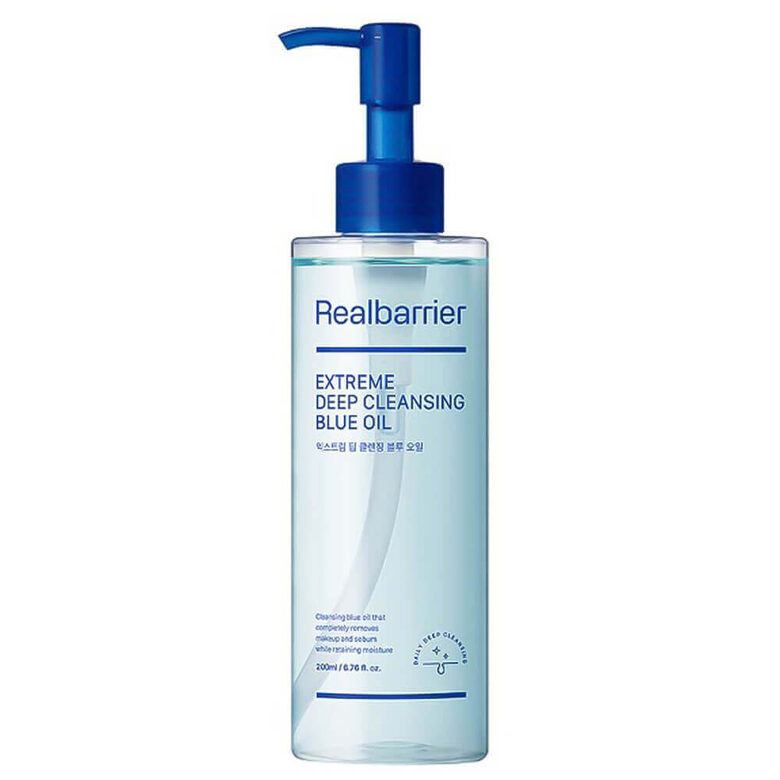 Hidrofīlā eļļa jutīgai ādai Real Barrier Extreme Deep Cleansing Blue Oil