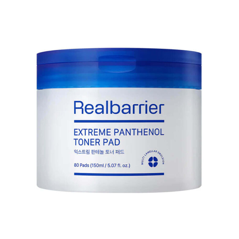 Mitrinošie tonera padi ar pantenolu  Realbarrier Extreme Panthenol Toner Pad