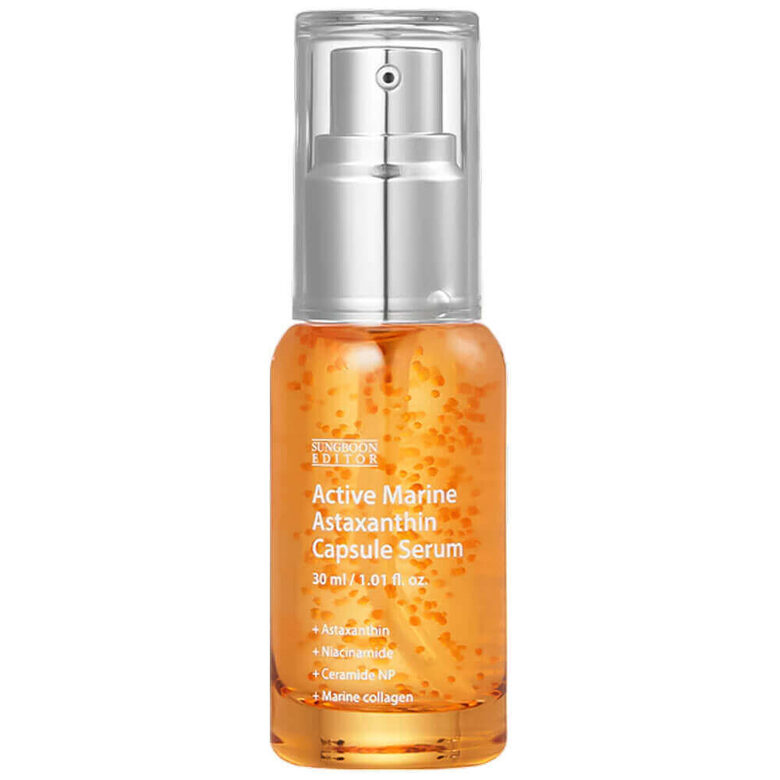 Astaksantīna kapsulu serums Sungboon Editor Active Marine Astaxanthin Capsule Serum