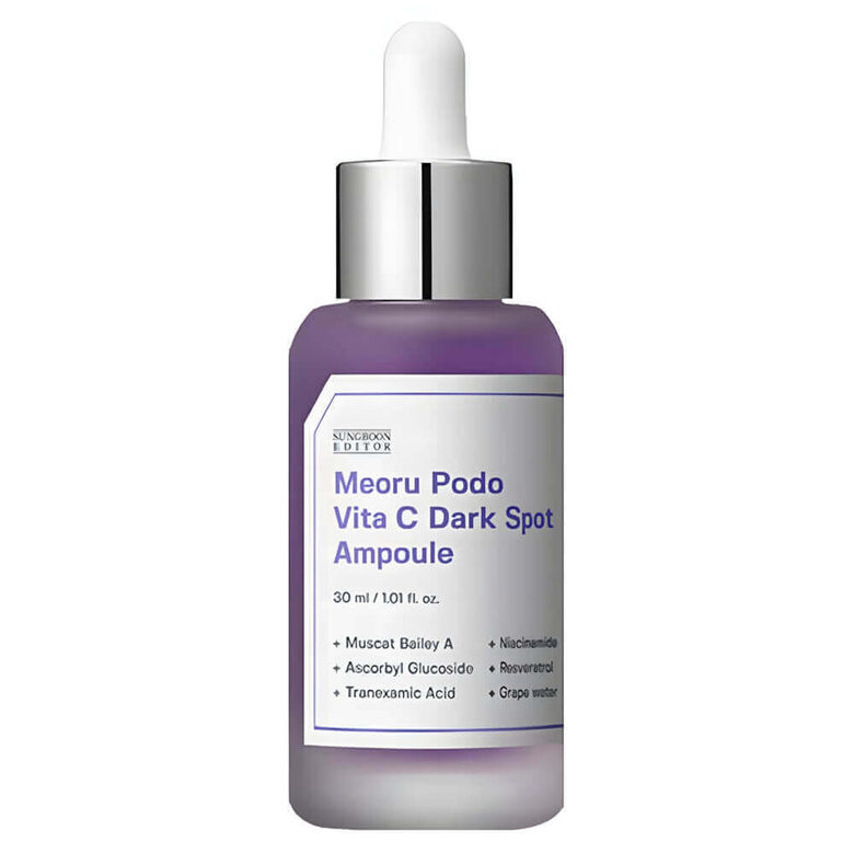 Serums ar C vitamīnu ādas toņa izlīdzināšanai Sungboon Editor Meoru Podo Vita C Dark Spot Ampoule