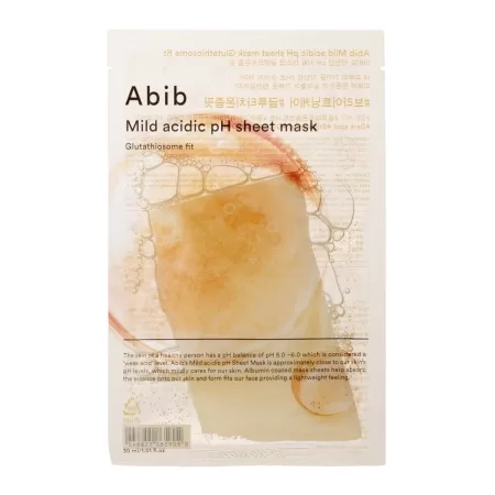 Auduma maska ar izgaismojošu un mitrinošu efektu Abib Mild Acidic Ph Sheet Mask Glutathiosome Fit