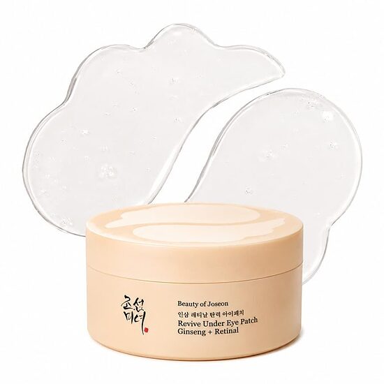 Pretnovecošanās acu patči ar retinalu un žeņšeņu grumbu mazināšanai Beauty of Joseon Revive Under Eye Patch: Ginseng + Retinal