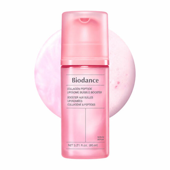 Burbuļu būsteris ar kolagēnu un peptīdiem ādas tvirtumam un mirdzumam Biodance Collagen Peptide Liposome Bubble Booster