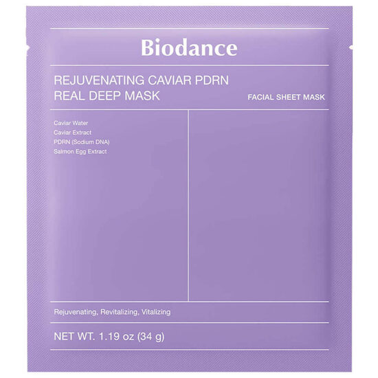Nakts hidrogela maska ​​ar PDRN un kaviāru Biodance Rejuvenating Caviar PDRN Real Deep Mask