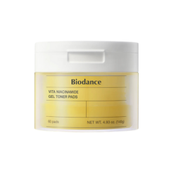 Izgaismojoši un mitrinoši tonera pedi gludai un mirdzošai ādai Biodance Vita Niacinamide Gel Toner Pads