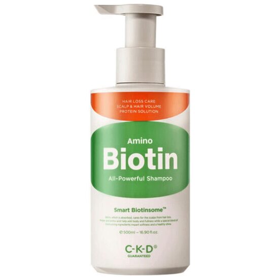 Šampūns pret matu izkrišanu ar biotīnu CKD Amino Biotin All-Powerful Shampoo