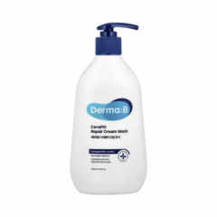 Liposomāls krēms-dušas želeja ar lamelāru emulsiju Derma:B CeraMD Repair Cream Wash