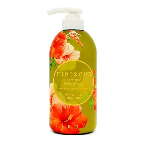 Лосьон для тела с экстрактом гибискуса JIGOTT Hibiscus Perfume Body Lotion