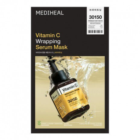 Izgaismojoša maska ​​ar C vitamīnu MEDIHEAL Vitamin C Wrapping Serum Mask
