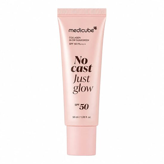 Солнцезащитный крем с коллагеном для увлажнения и сияния кожи Medicube Collagen Glow Sun Cream SPF 50 PA++++