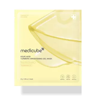 Hidrogēla maska ​​ar kurkuma ekstraktu un kojskābi Medicube Kojic Acid Turmeric Gold Jelly Gel Mask