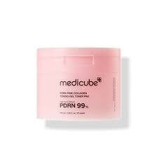 Tonera pedi ar PDRN un kolagēnu starojošai ādai un liftinga efektam Medicube PDRN Pink Collagen Toning Gel Toner Pad