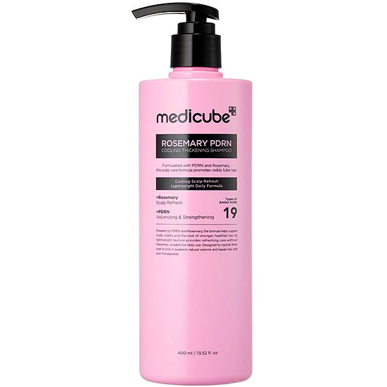 Stiprinošs šampūns ar rozmarīnu un PDRN Medicube Rosemary PDRN Cooling Thickening Shampoo