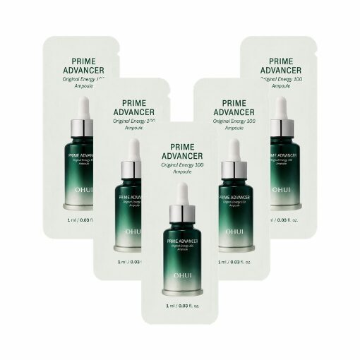Koncentrēta pretnovecošanās ampula ar 90% H-PDRN ādas atjaunošanai un tvirtumam O HUI Prime Advancer Original Energy 100 Ampoule