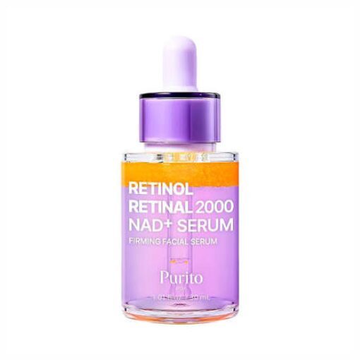 Pretnovecošanās serums ar retinolu, retinalu un NAD+ Purito Seoul Retinol Retinal 2000 NAD+ Serum