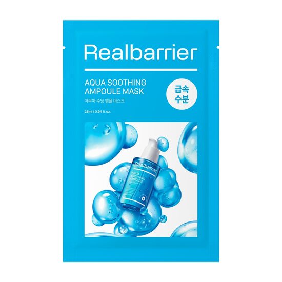 Nomierinoša ampulu auduma maska Real Barrier Aqua Soothing Ampoule Mask