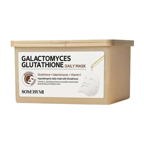 Izgaismojošu auduma masku komplekts ar galaktomīzēm Some By Mi Galactomyces Glutathione Daily Mask