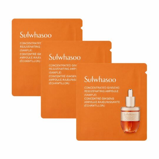 Atjaunojoša ampula ar koncentrētu žeņšeņu ādas tvirtumam un liftinga efektam Sulwhasoo Concentrated Ginseng Rejuvenating Ampoule