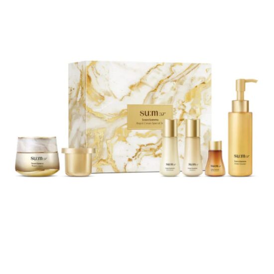 Komplekts ar atjaunojošu pretnovecošanās krēmu Su:m37 LosecSumma Repair Cream Special Set