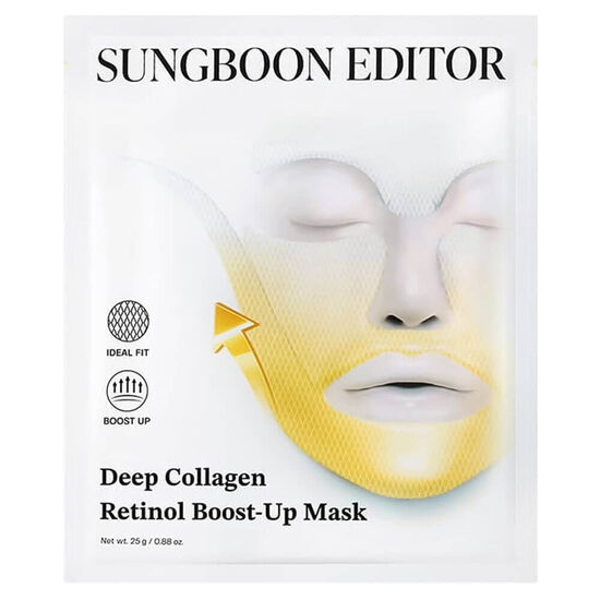 Nostiprinoša hidrogela maska ​​ar retinolu Sungboon Editor Deep Collagen Retinol Boost Up Mask