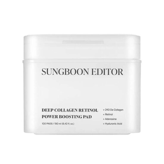Mitrinošie diski ar kolagēnu un retinolu Sungboon Editor Deep Collagen Retinol Power Boosting Pad
