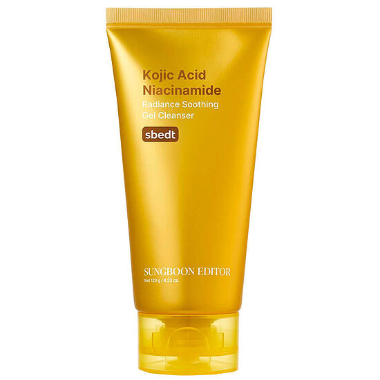 Izgaismojošs sejas mazgāšanas gels ar kojskābi Sungboon Editor Kojic Acid Niacinamide Gel Cleanser