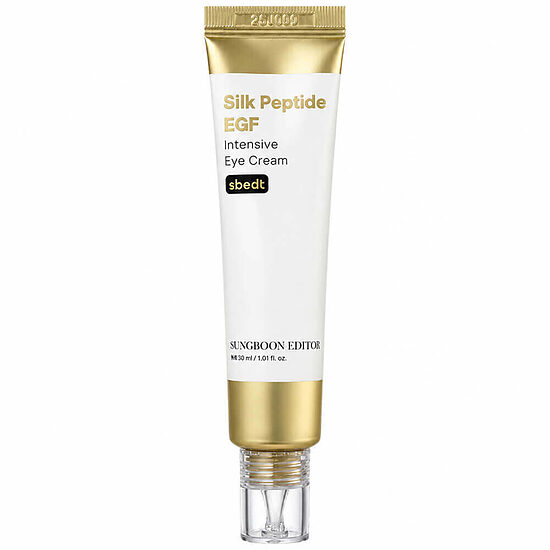 Pretnovecošanās acu krēms ar EGF, peptīdiem un retinolu Sungboon Editor Silk Peptide EGF Intensive Eye Cream