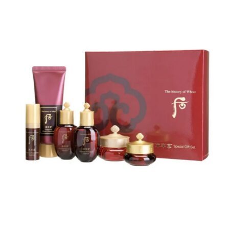 Pretnovecošanās miniatūru komplekts The History of Whoo Jinyulhyang 6pcs Special Gift Set 