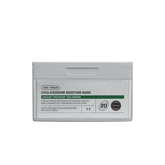 Mitrinošu masku komplekts ar liposomām VT Cosmetics Cica-Exosome Moisture Mask