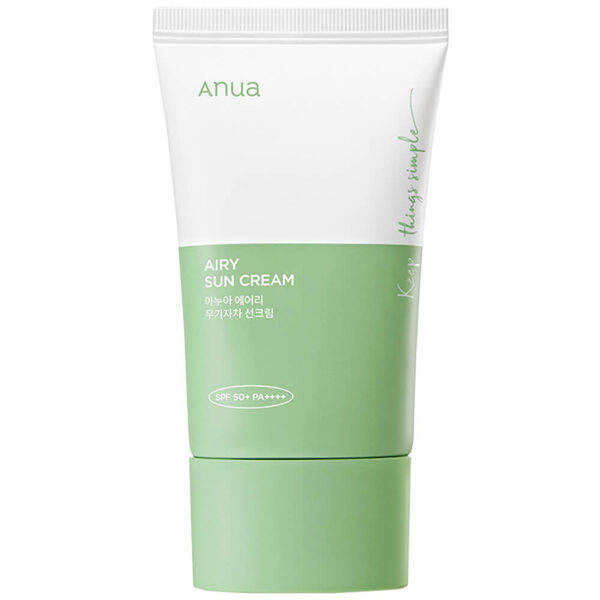 Лёгкий минеральный солнцезащитный крем Anua Airy Sun Сream SPF50+ PA++++