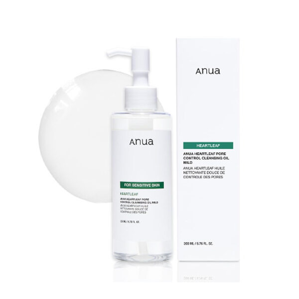 Maiga attīroša eļļa jutīgai ādai Anua Heartleaf Pore Control Cleansing Oil Mild