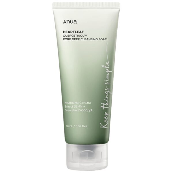 Putu skrubis ar kvercetinolu poru attīrīšanai Anua Heartleaf Quercetinol Pore Deep Cleansing Foam