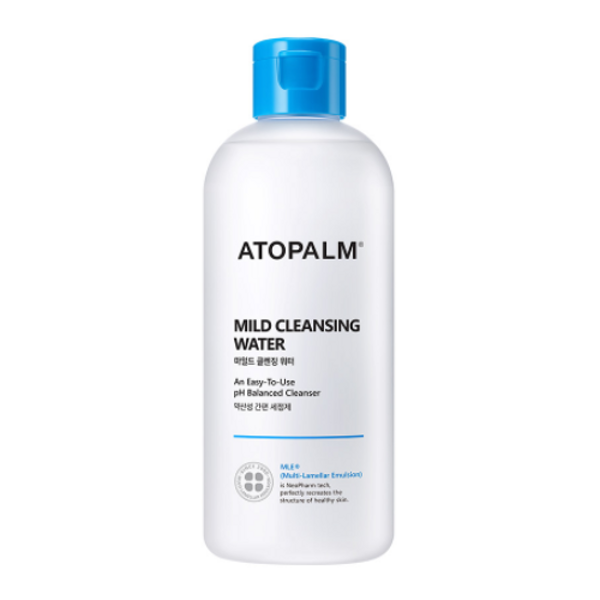 Lamelārais mīksts tīrīšanas ūdens sejas mazgāšanai Atopalm Mild Cleansing Water