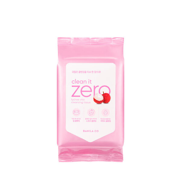 Attīrošas salvetes ar ličī ekstraktu Banila Co Clean It Zero Lychee Vita Cleansing Tissue