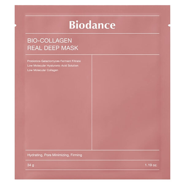 Hidrogēla nakts maska ​​ar kolagēnu ādas elastībai Biodance Bio-Collagen Real Deep Mask