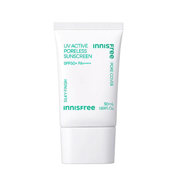 Солнцезащитный крем с эффектом сглаживания пор Innisfree UV Active Poreless Sunscreen Spf50+ Pa++++ 