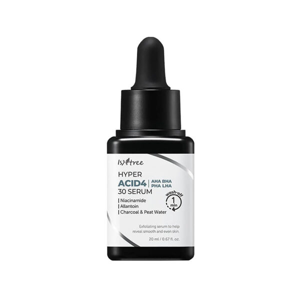 Pīlings serums ar skābes kompleksu IsNtree Hyper Acid4 AHA BHA PHA LHA 30 Serum