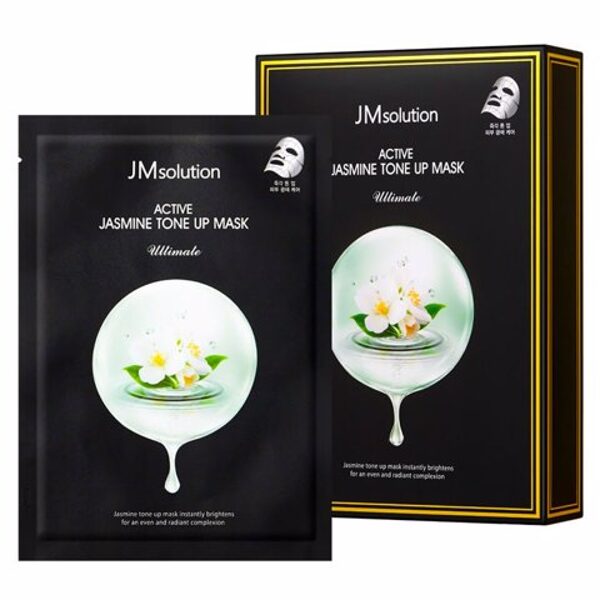 Maska ar jasmīna ekstraktu ādas toņa izlīdzināšanai JMSolution Active Jasmin Tone-Up Mask Ultimate