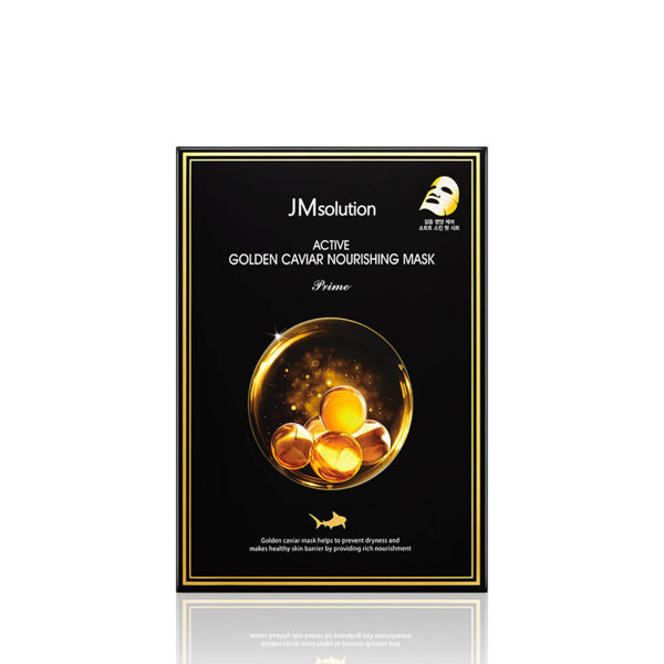 Īpaši plāna auduma maska ​​ar zeltu un ikriem JMsolution Active Golden Caviar Nourishing Mask Prime