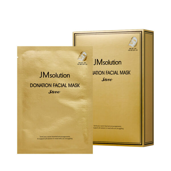 Nostiprinoša maska ​​ar peptīdiem un zeltu JMsolution Donation Facial Mask Save